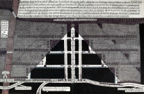 Vue en plan 3e blard, méthode courte taille rabattante.