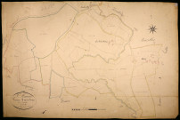 Saint-Maurice, cadastre ancien : plan parcellaire de la section A dite de Bussy, feuille 2