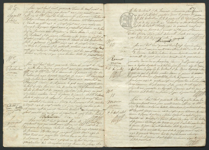 Saint-Péreuse : actes d'état civil.