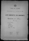 Nevers, Quartier de Nièvre, 5e section : recensement de 1921