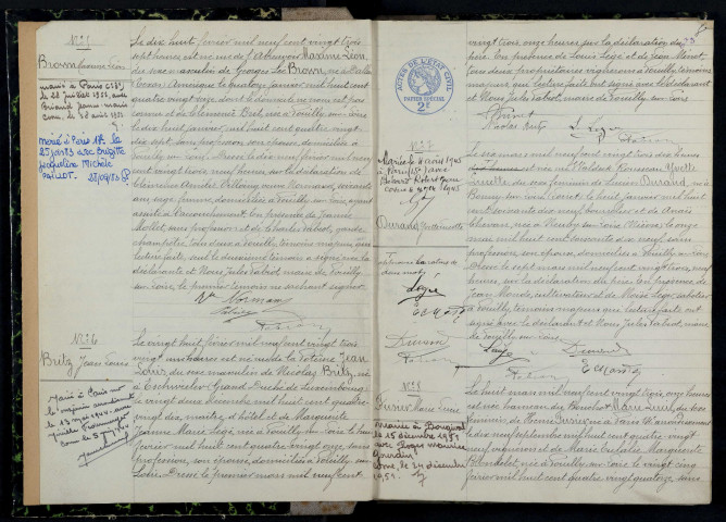 Pouilly-sur-Loire : actes d'état civil.