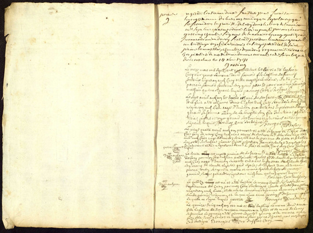 Flez-Cuzy : registres paroissiaux.