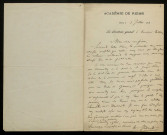 JADART (Henri), juge et historien, membre de l'Académie de Reims (1847-1921) : 5 lettres.