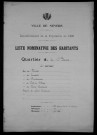 Nevers, Quartier de la Barre, 4e section : recensement de 1936