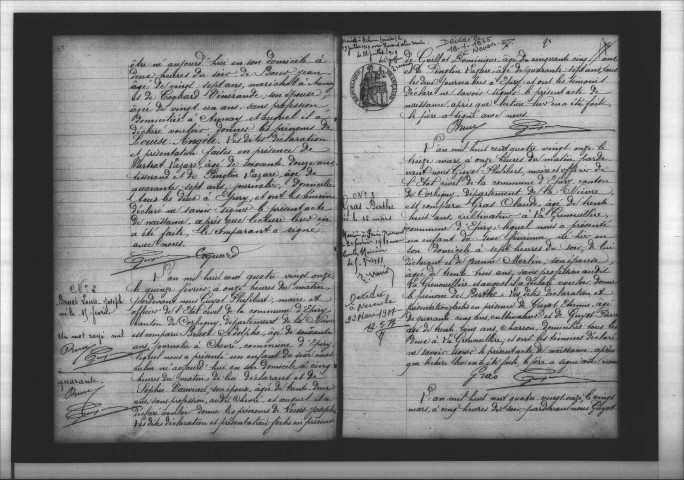 Epiry : actes d'état civil.