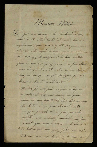 GUIBERT (Henri François), fils de François Guibert : 5 lettres.