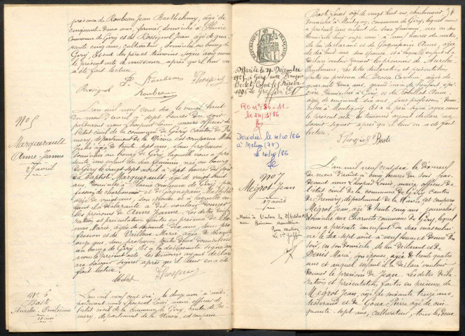 Giry : actes d'état civil.