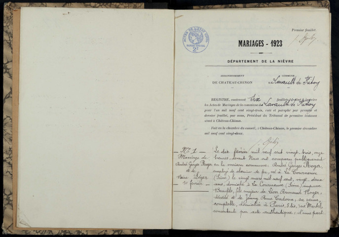 Lavault-de-Frétoy : actes d'état civil.