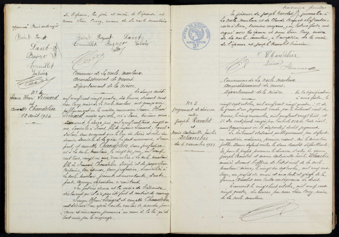 La Nocle-Maulaix : actes d'état civil.