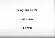 Tracy-sur-Loire : actes d'état civil.