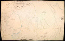 Saint-Péreuse, cadastre ancien : plan parcellaire de la section C dite de Saulières, feuille 3