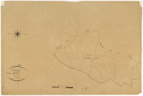 Luzy, cadastre ancien : plan parcellaire de la section E dite de la Chaise et des Baudins, feuille 4