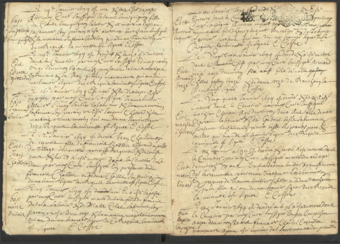 Saint-Amand-en-Puisaye : registres paroissiaux.