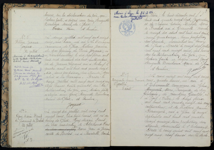 Glux-en-Glenne : actes d'état civil.