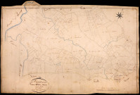 Vandenesse, cadastre ancien : plan parcellaire de la section D dite d'Aron, feuille 3