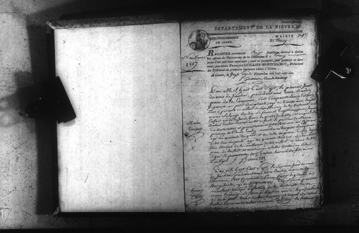 Tracy-sur-Loire : actes d'état civil.