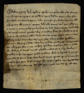 Biens et droits. - Fief et terre de Magny (commune de Suilly-la-Tour), assignation de rente par Guillaume de Verrières pour l'abbaye de Bellevaux (commune de Limanton) : contrat de rente.