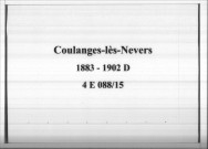 Coulanges-lès-Nevers : actes d'état civil (décès).