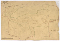 Aunay-en-Bazois, cadastre ancien : plan parcellaire de la section F dite de Martigny, feuille 3