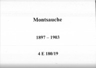 Montsauche-les-Settons : actes d'état civil.