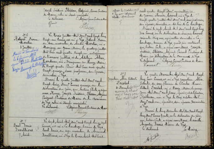 Lys : actes d'état civil.