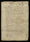 Impôts et taxes (don gratuit). - Contraintes des contribuables, assujettissement à la taille : copie d'un arrêt du conseil d'Etat du 9 juillet 1653 intéressant la chartreuse d'Apponay (commune de Rémilly).