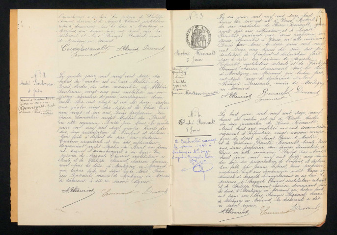 Montigny-en-Morvan : actes d'état civil.