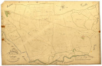 Corbigny, cadastre ancien : plan parcellaire de la section C dite des Granges, feuille 1