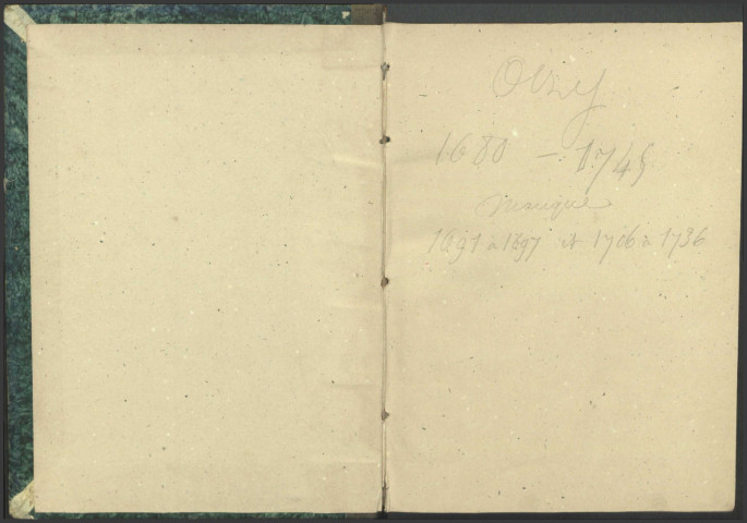 Oisy : registres paroissiaux.