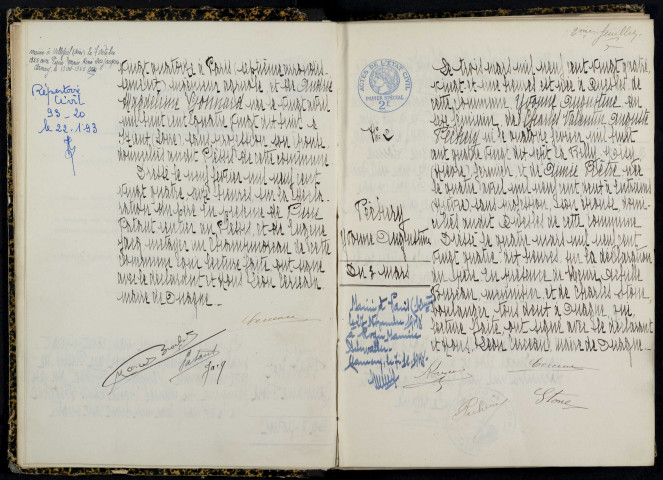 Ouagne : actes d'état civil.