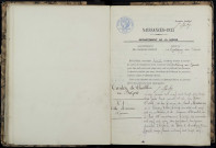 Montigny-sur-Canne : actes d'état civil.