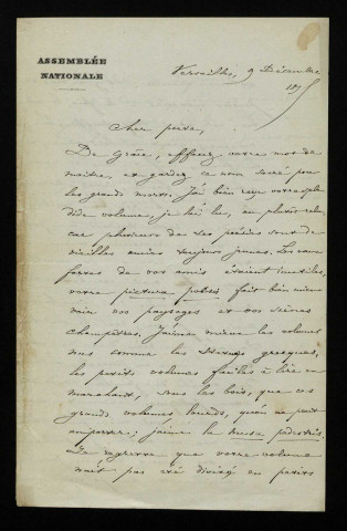 ALEXANDRE (Charles), député et écrivain (1821-1890) : 5 lettres.
