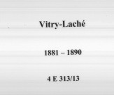 Vitry-Laché : actes d'état civil.