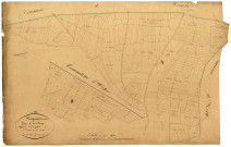 Dompierre-sur-Héry, cadastre ancien : plan parcellaire de la section A dite du Bourg, développement d'Héry