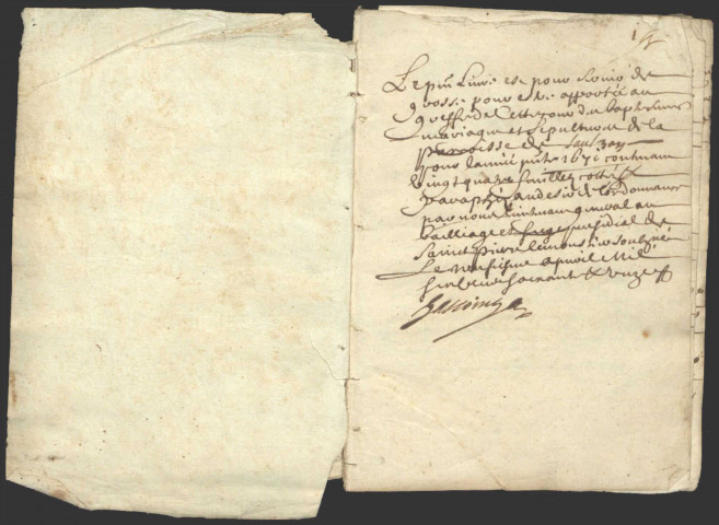 Isenay (Sauzay) : registres paroissiaux.