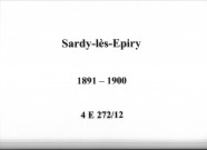 Sardy-lès-Epiry : actes d'état civil.