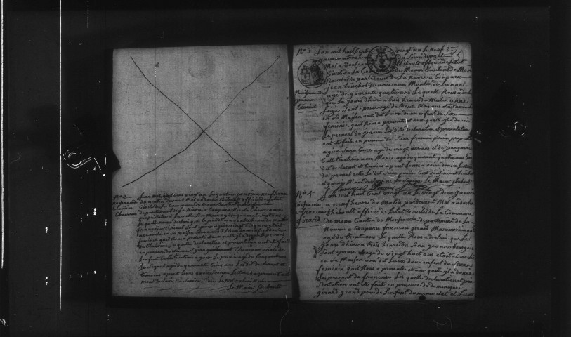 Moux-en-Morvan : actes d'état civil.