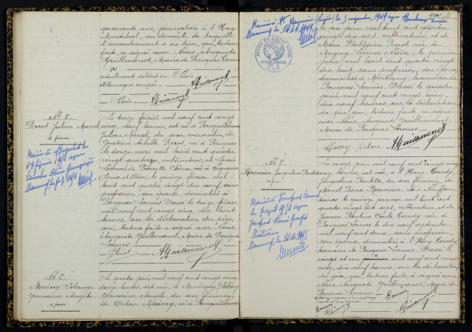 Pouques-Lormes : actes d'état civil.