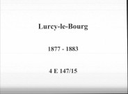 Lurcy-le-Bourg : actes d'état civil.