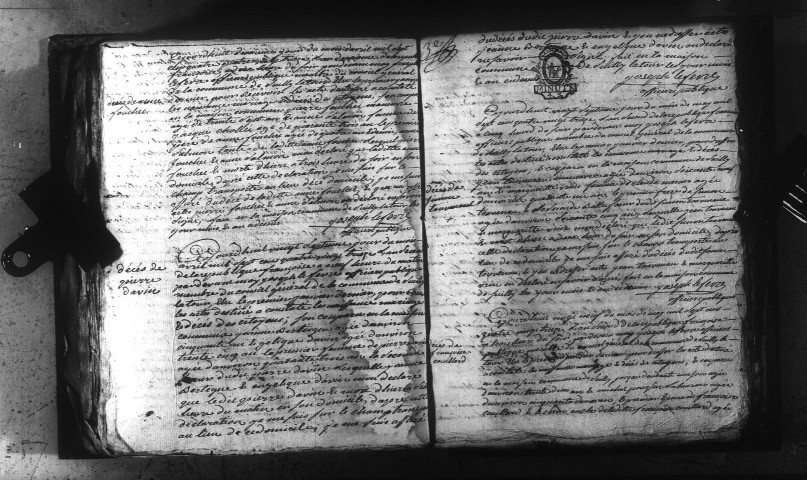 Suilly-la-Tour : actes d'état civil.