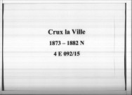 Crux-la-Ville : actes d'état civil (naissances).