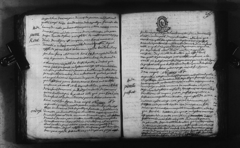 Montenoison : actes d'état civil.