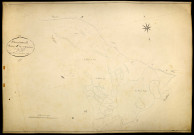 Montsauche-les-Settons, cadastre ancien : plan parcellaire de la section E dite d'Argoulais, feuille 1