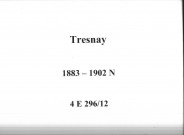 Tresnay : actes d'état civil (naissances).