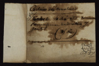 Fief de Laché : terrier avec dessin parcellaire de la Vignotte.