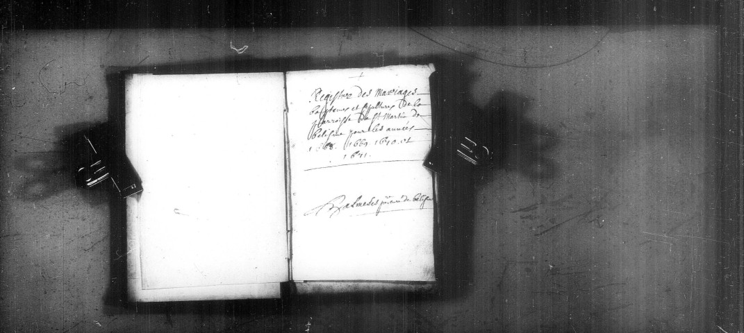 Blismes : registres paroissiaux de la collection communale.