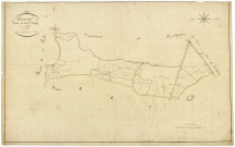 Isenay, cadastre ancien : plan parcellaire de la section A dite de Sauzay, feuille 2