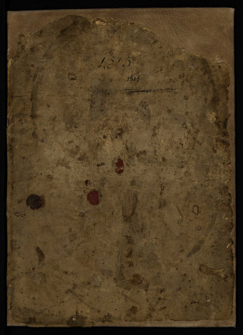 Fief de Contre à Urzy : terrier avec dessin extrait d'un plan parcellaire de 1714.