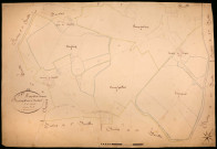 Saint-Martin-sur-Nohain, cadastre ancien : plan parcellaire de la section D dite de Moussard, feuille 2