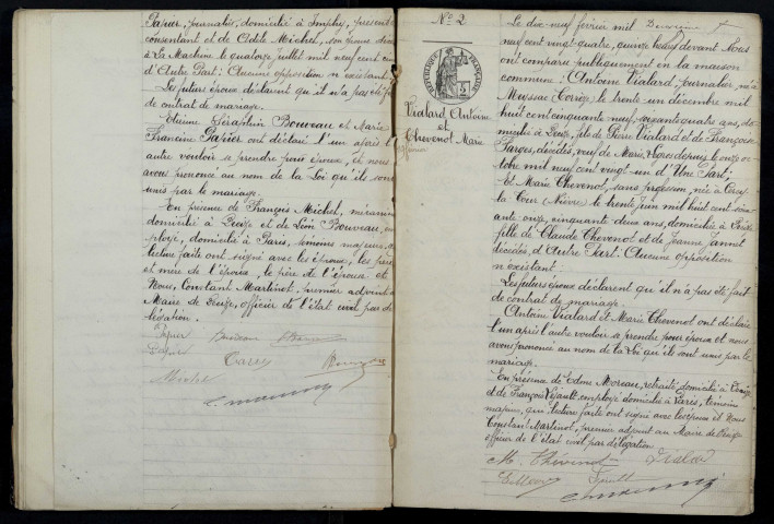 Decize : actes d'état civil (mariages).